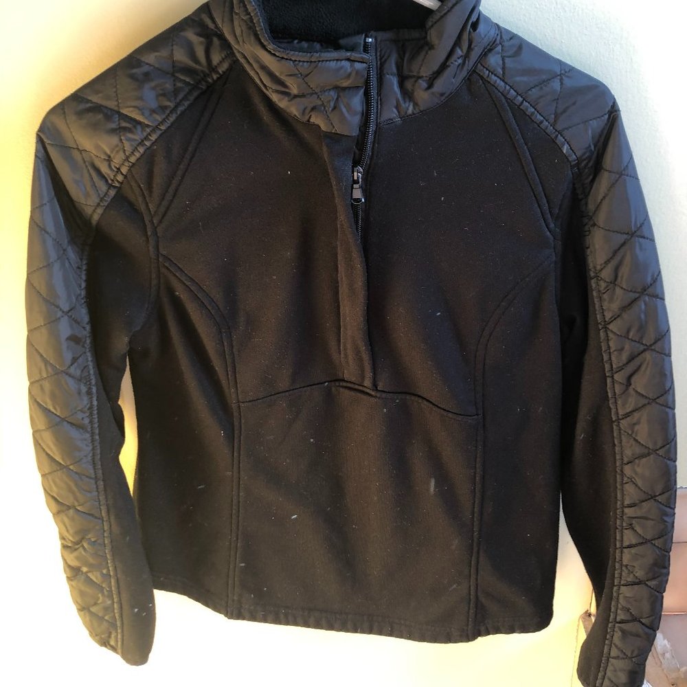 Black Running Half-zip Pullover